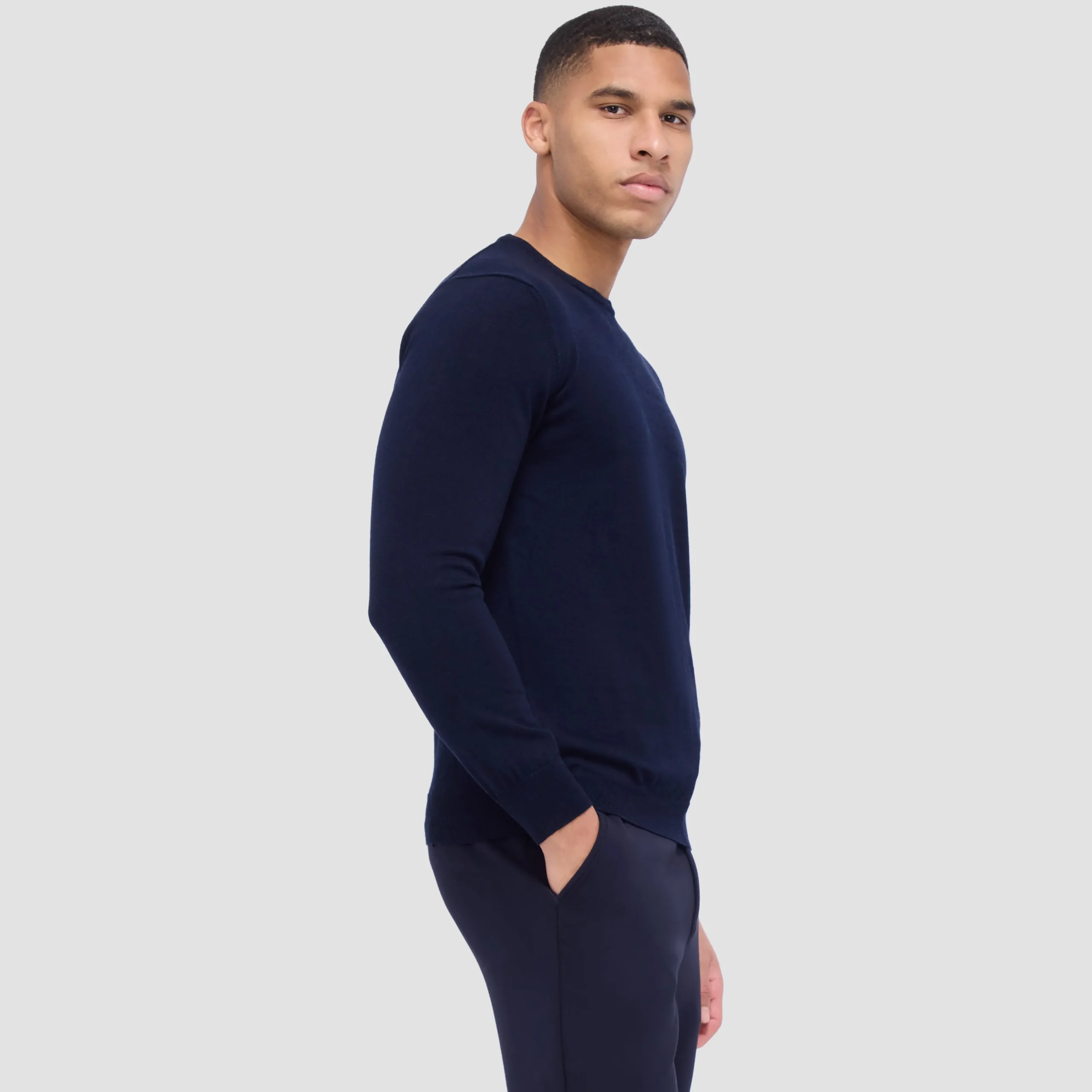 Scott Crew Neck Super Merino Sweater
