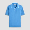 Seed Rib Short Sleeve Johnny Sweater
