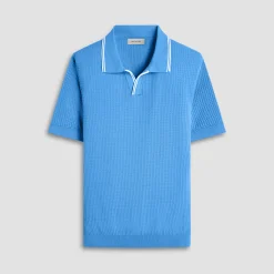 Seed Rib Short Sleeve Johnny Sweater