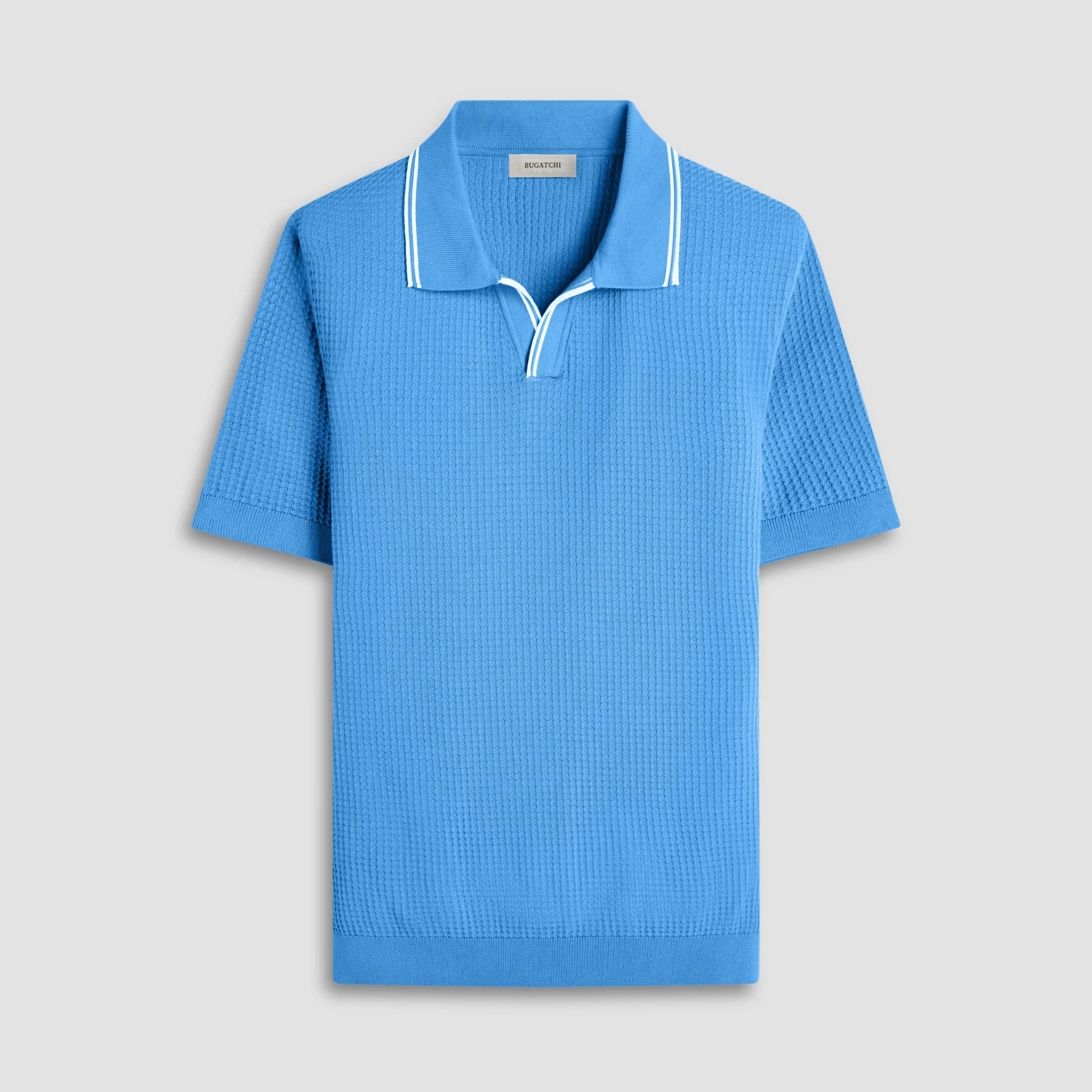 Seed Rib Short Sleeve Johnny Sweater