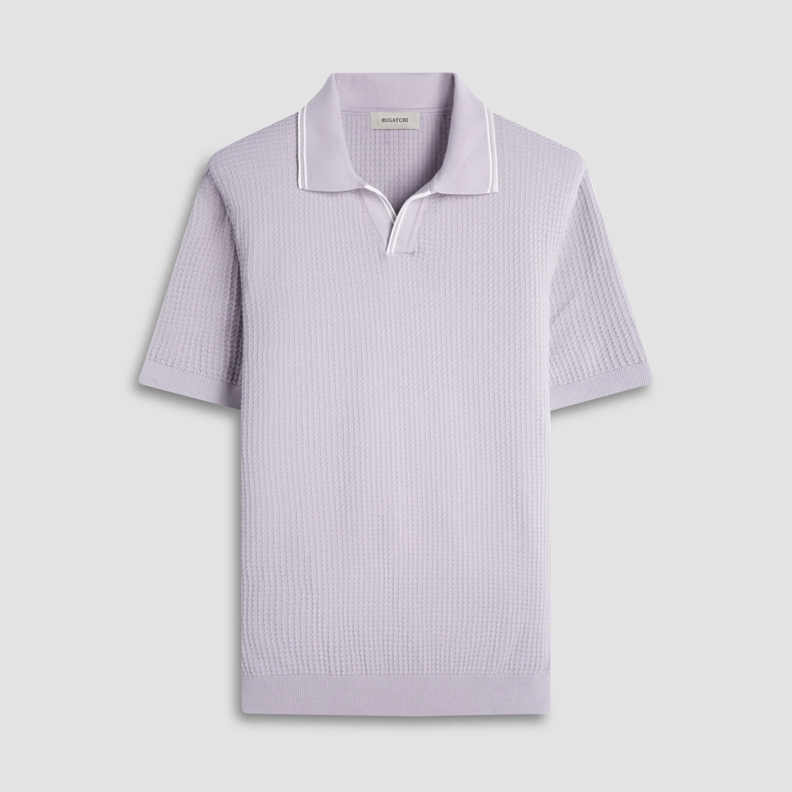 Seed Rib Short Sleeve Johnny Sweater