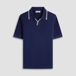 Seed Rib Short Sleeve Johnny Sweater