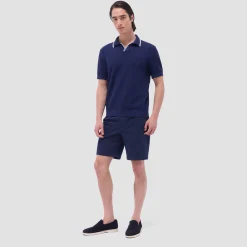 Seed Rib Short Sleeve Johnny Sweater