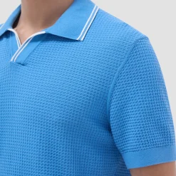 Seed Rib Short Sleeve Johnny Sweater