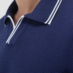 Seed Rib Short Sleeve Johnny Sweater