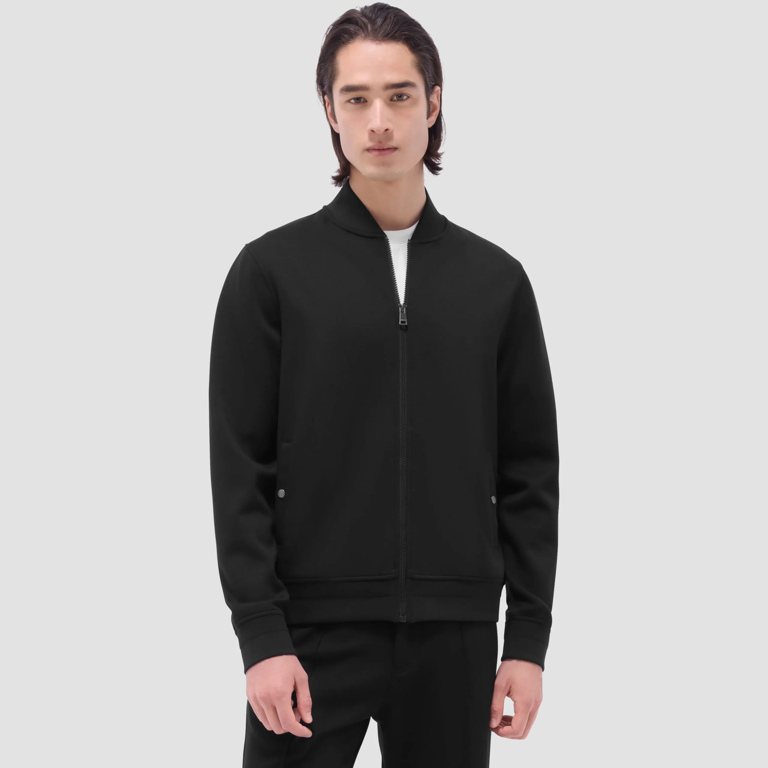 Soft Touch Solid Bomber Jacket