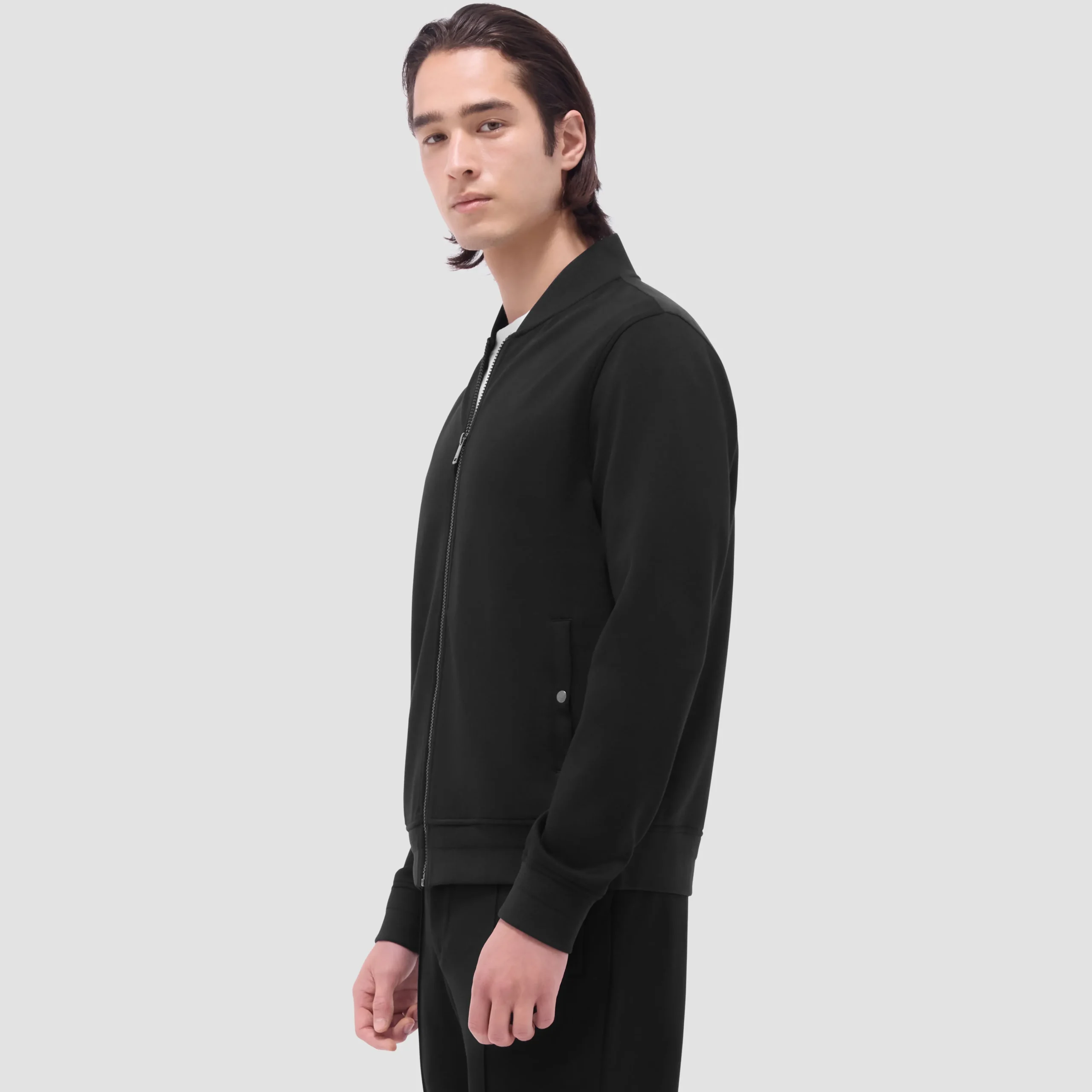 Soft Touch Solid Bomber Jacket