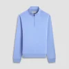 Soft Touch Solid Quarter-Zip Pullover With Hood