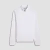 Soft Touch Solid Quarter-Zip Pullover With Hood