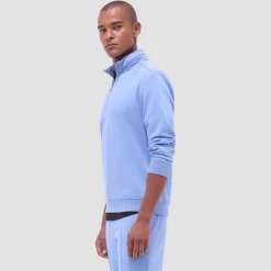 Soft Touch Solid Quarter-Zip Pullover With Hood