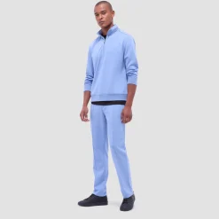Soft Touch Solid Quarter-Zip Pullover With Hood