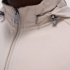 Soft Touch Solid Quarter-Zip Pullover With Hood