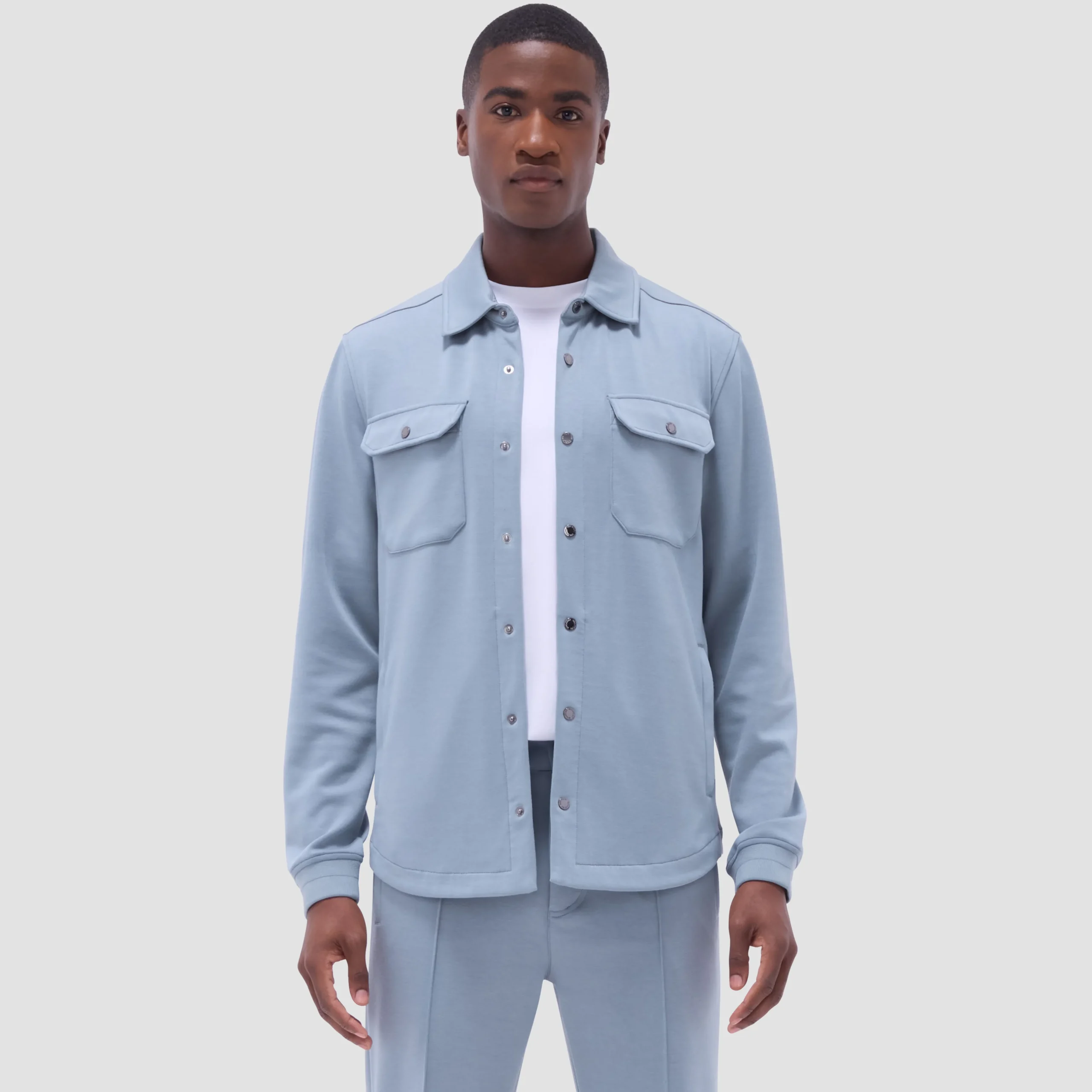 Soft Touch Solid Shirt Jacket