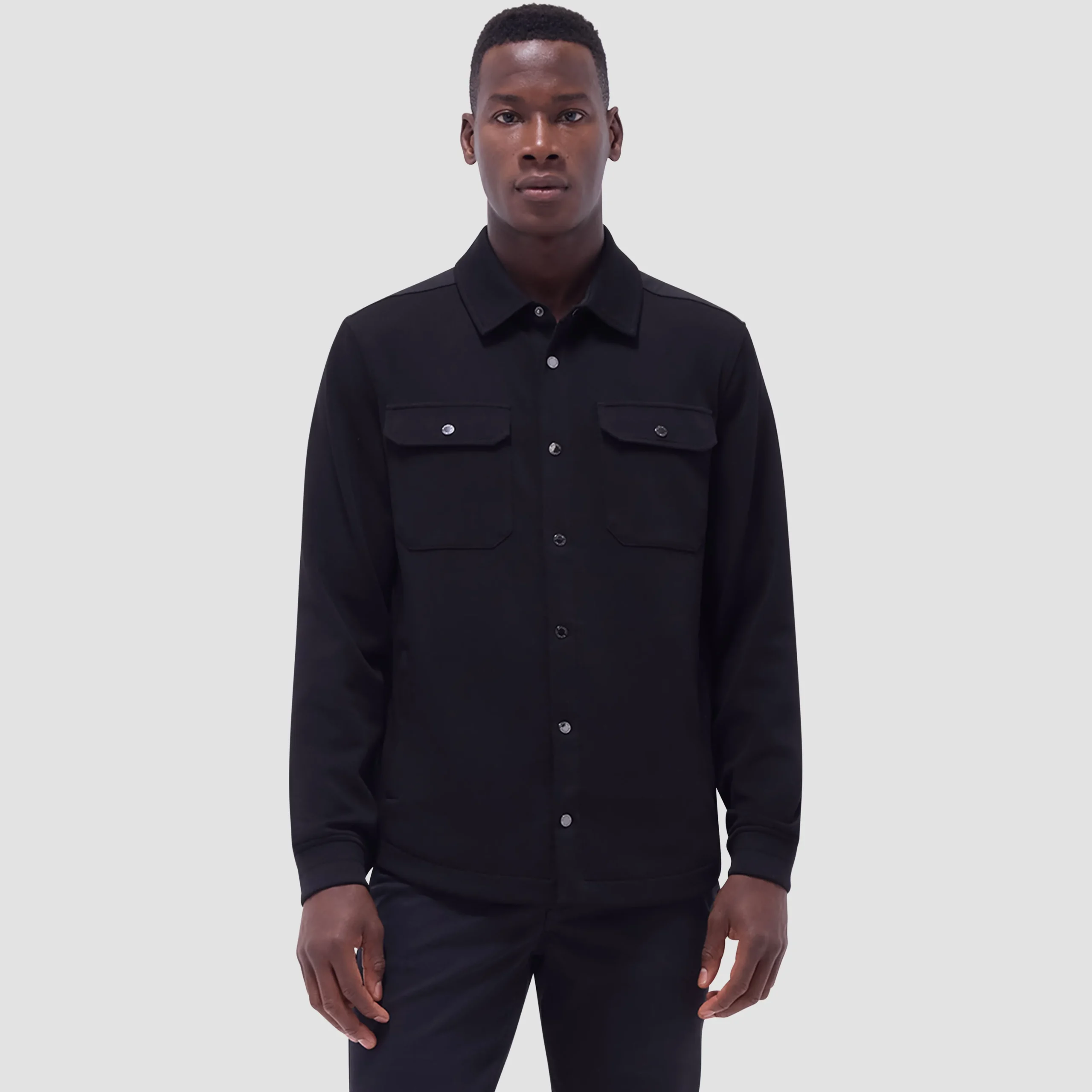 Soft Touch Solid Shirt Jacket