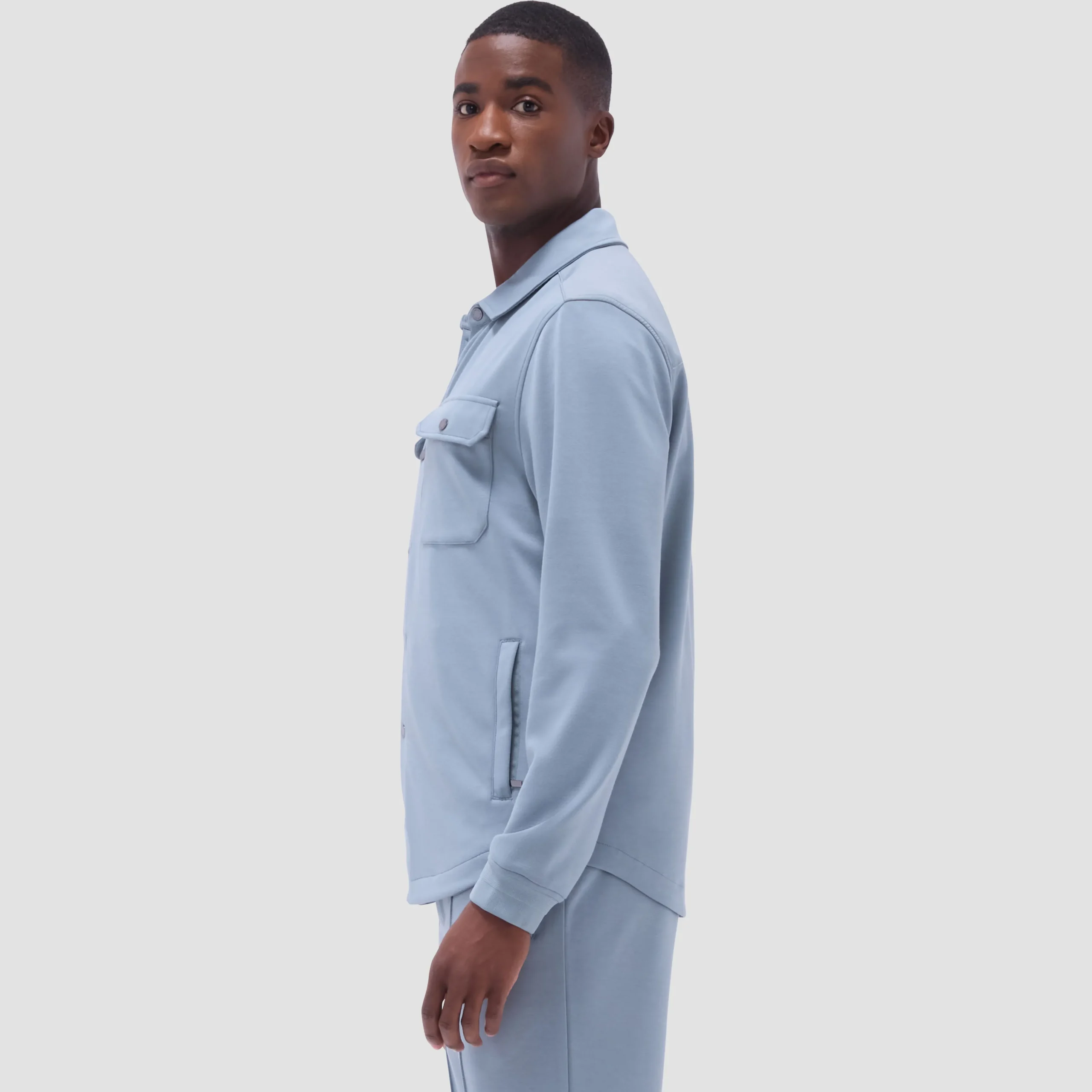 Soft Touch Solid Shirt Jacket