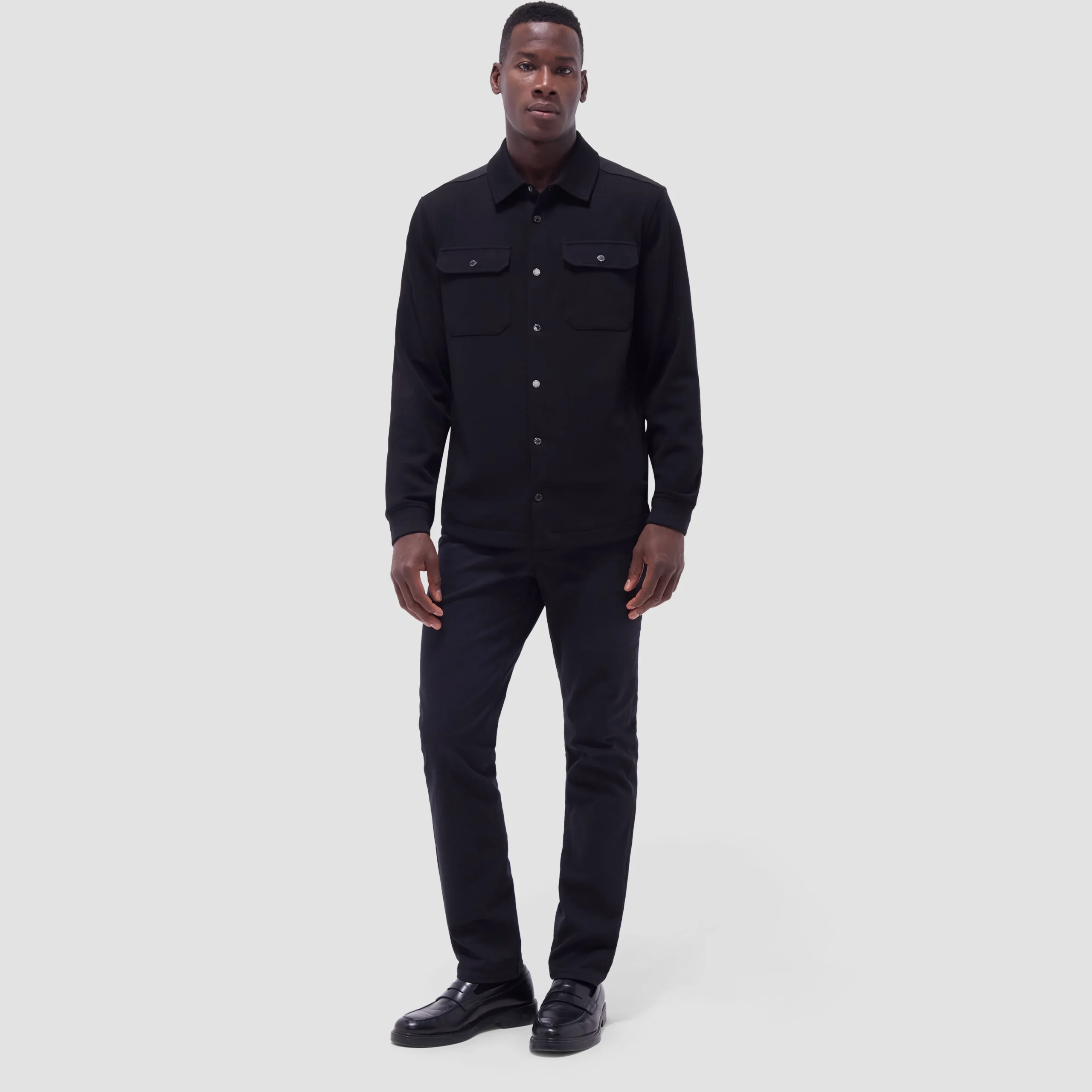 Soft Touch Solid Shirt Jacket
