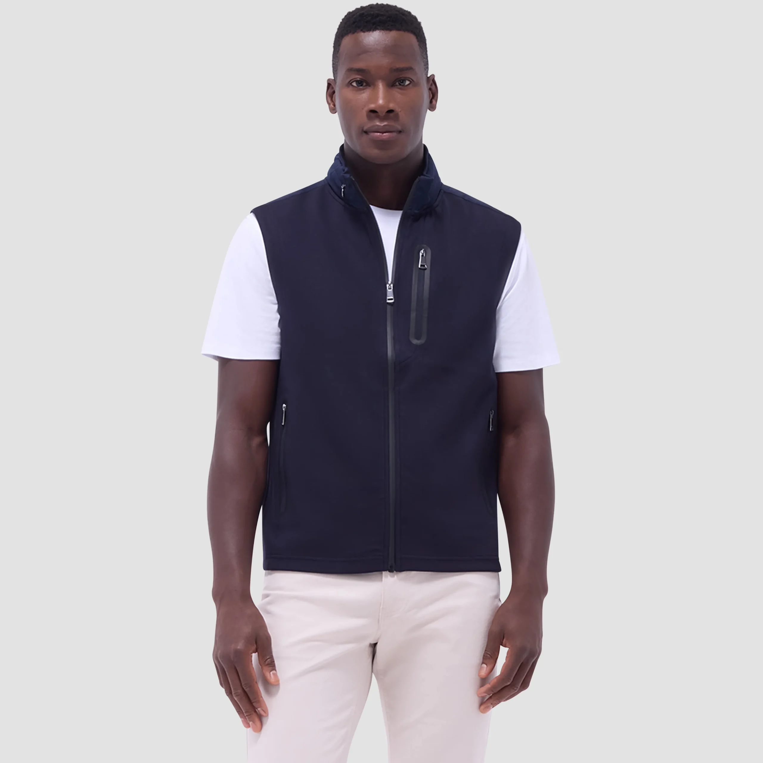 Soft Touch Solid Vest With Hood