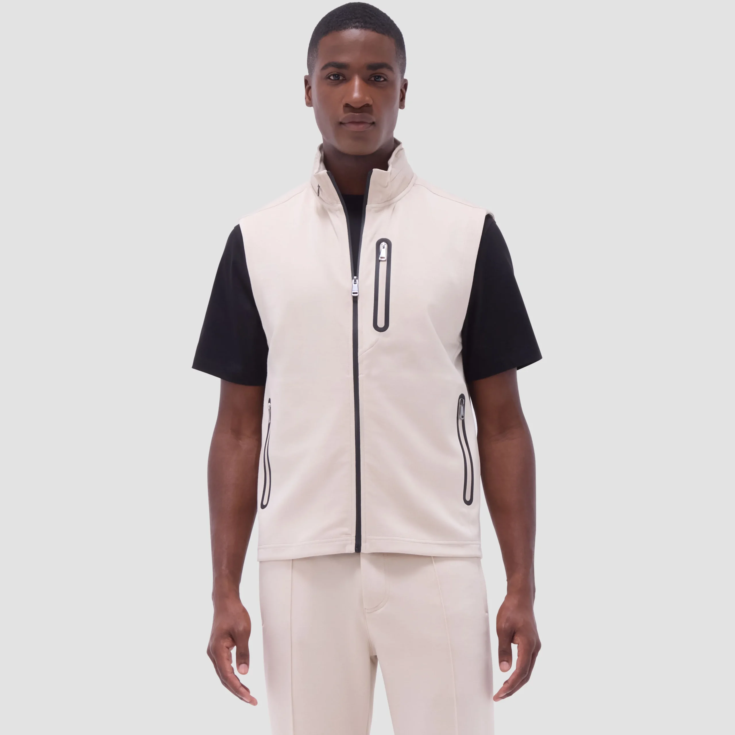 Soft Touch Solid Vest With Hood