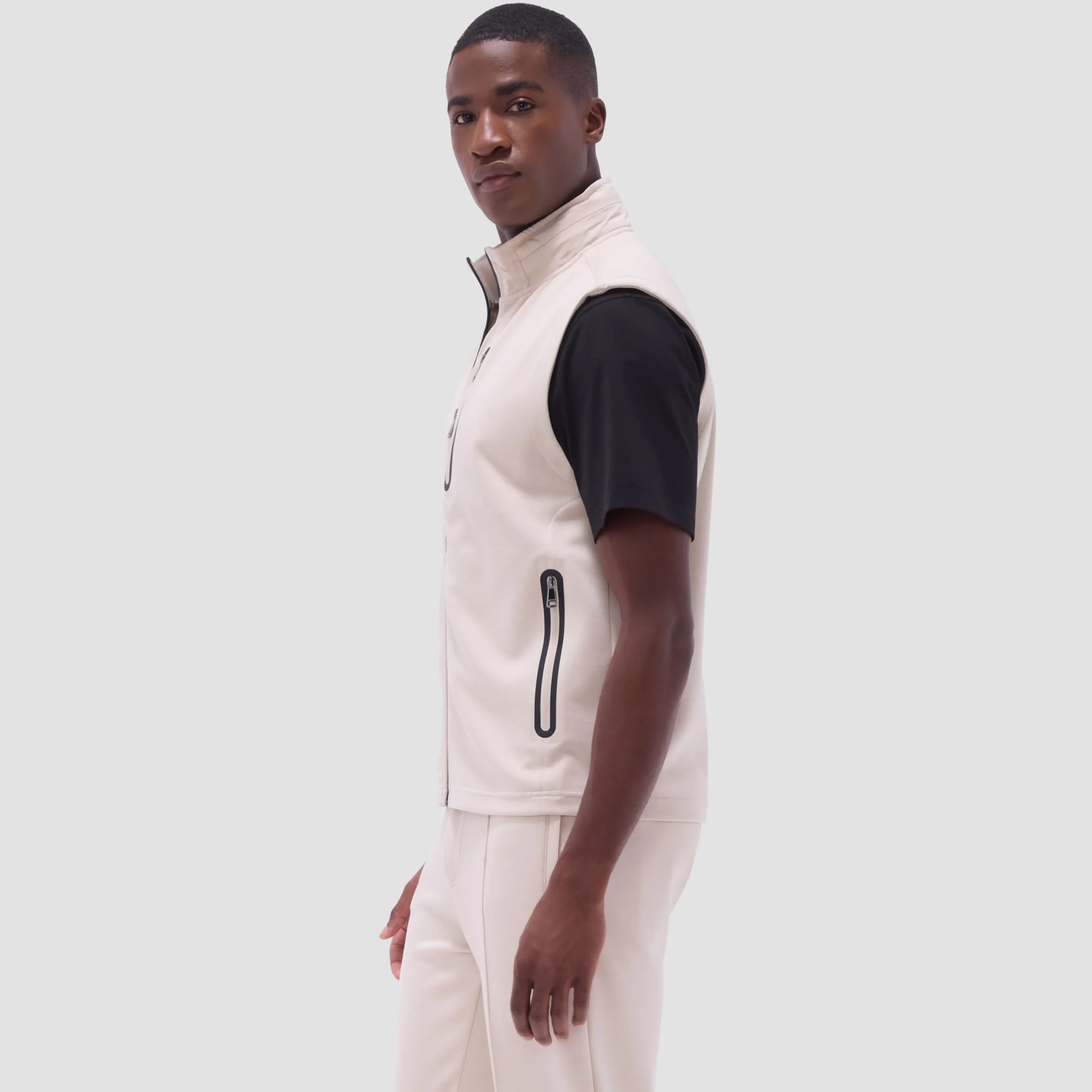 Soft Touch Solid Vest With Hood