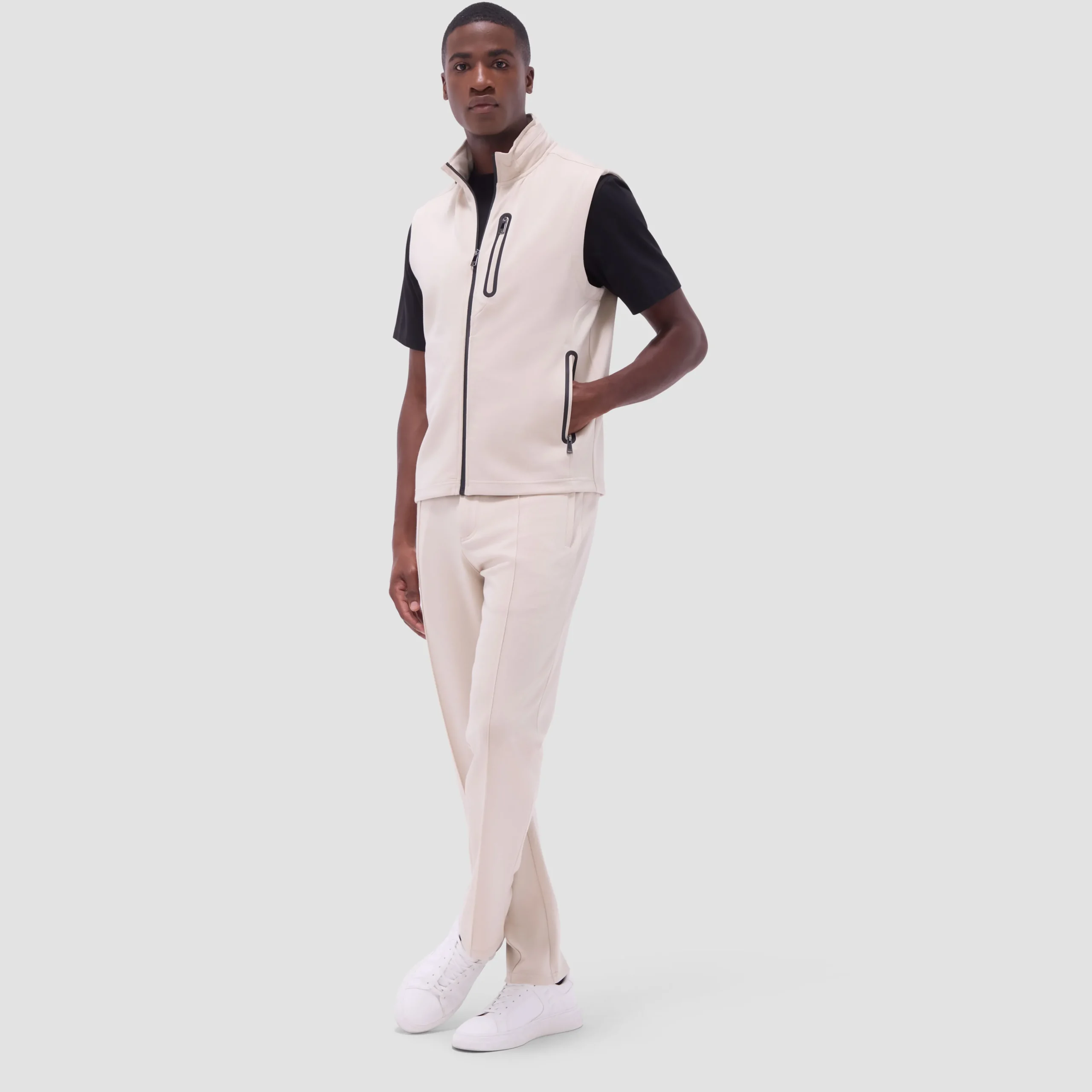 Soft Touch Solid Vest With Hood