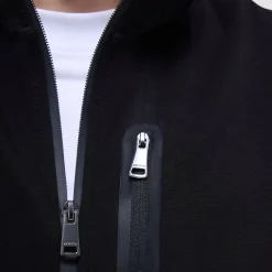 Soft Touch Solid Vest With Hood
