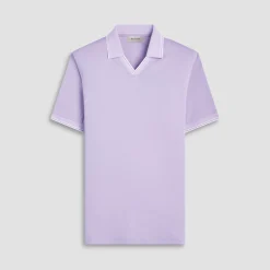 Solid Johnny Collar Polo Shirt