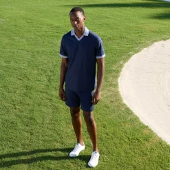 Solid Johnny Collar Polo Shirt