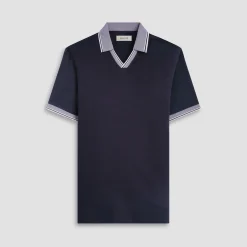Solid Johnny Collar Polo Shirt