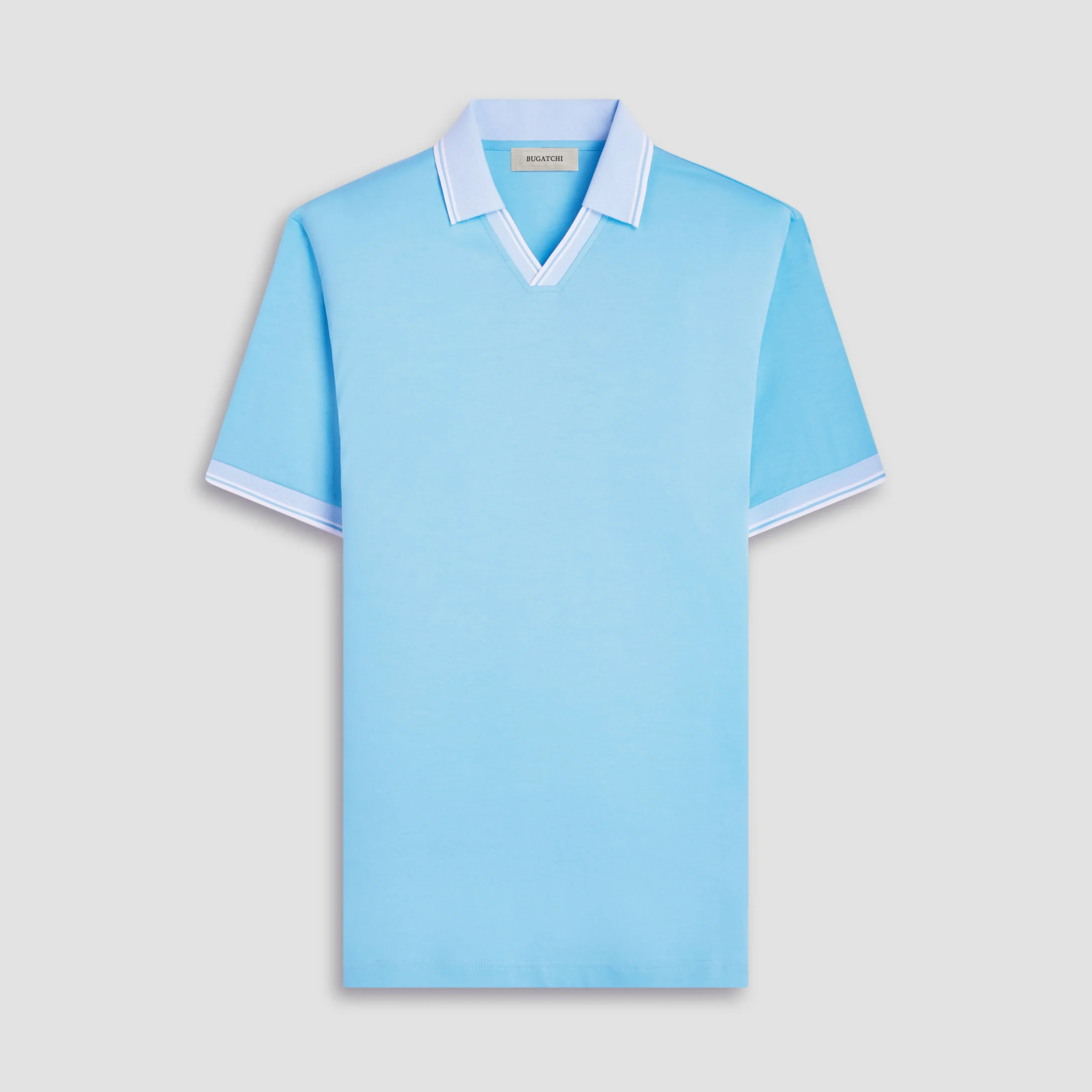 Solid Johnny Collar Polo Shirt