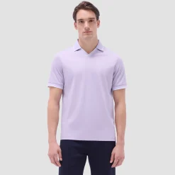 Solid Johnny Collar Polo Shirt