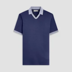 Solid Johnny Collar Polo Shirt