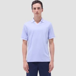 Solid Johnny Collar Polo Shirt