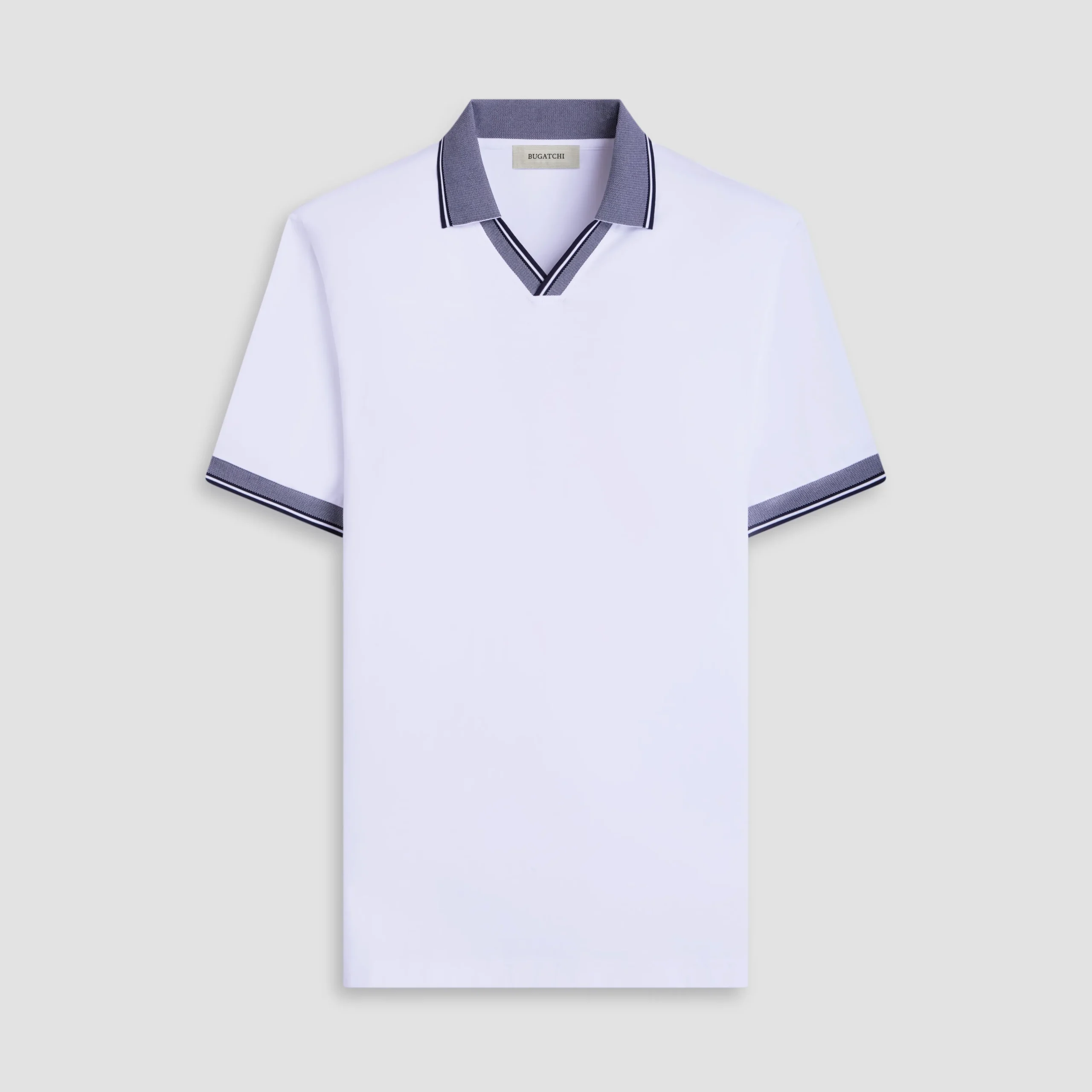 Solid Johnny Collar Polo Shirt