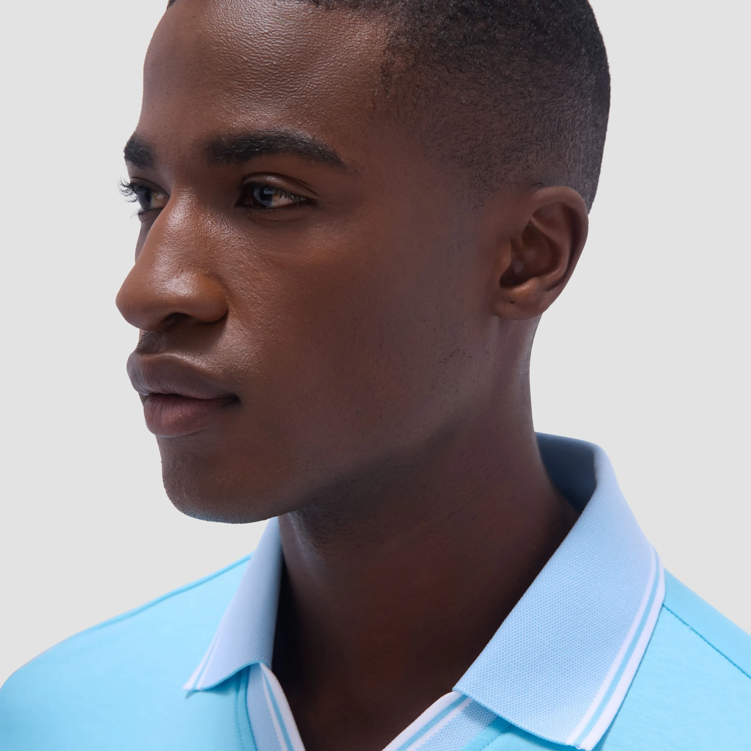 Solid Johnny Collar Polo Shirt