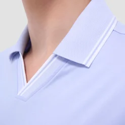 Solid Johnny Collar Polo Shirt