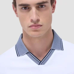 Solid Johnny Collar Polo Shirt