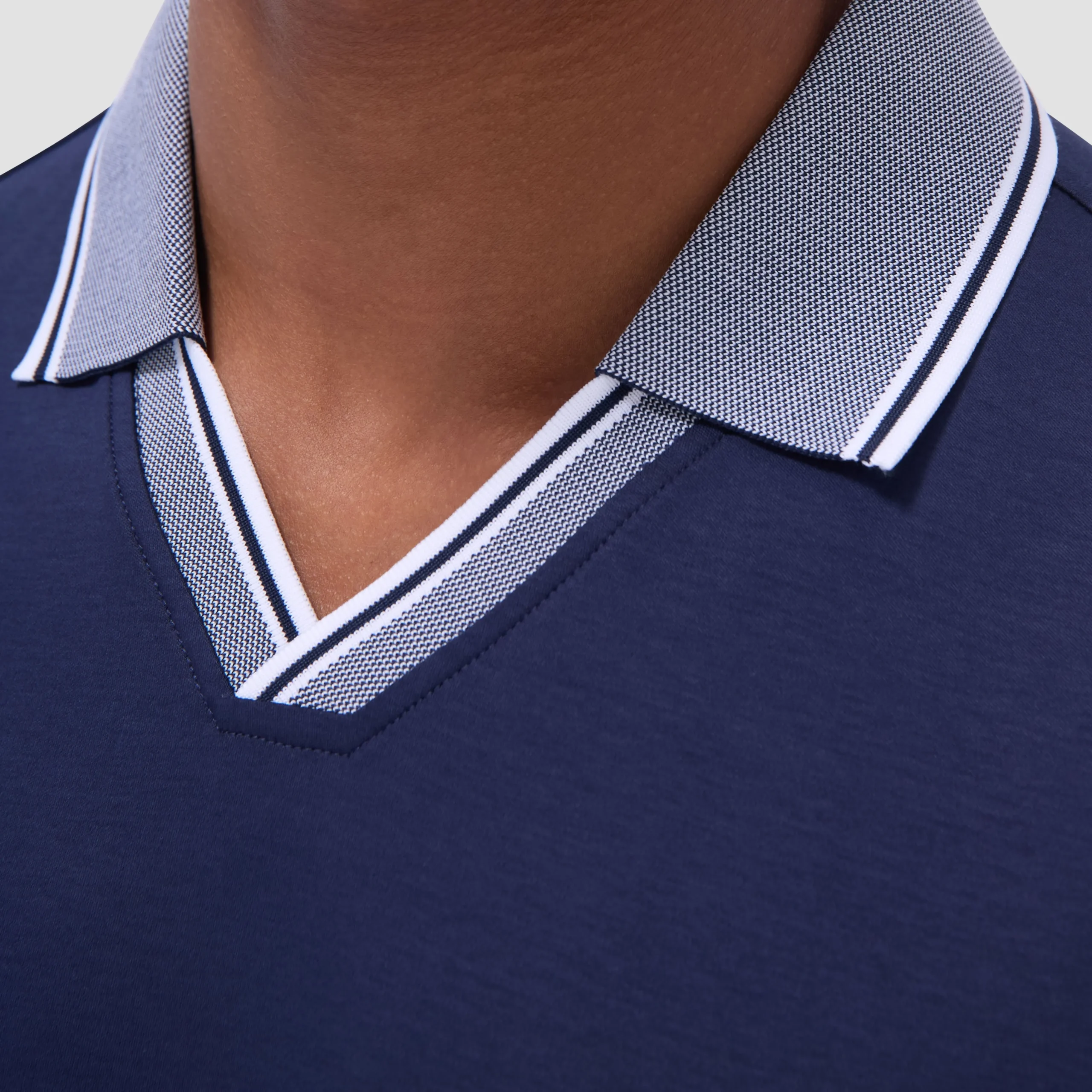 Solid Johnny Collar Polo Shirt