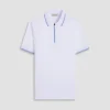 Solid Quarter-Zip Polo Shirt