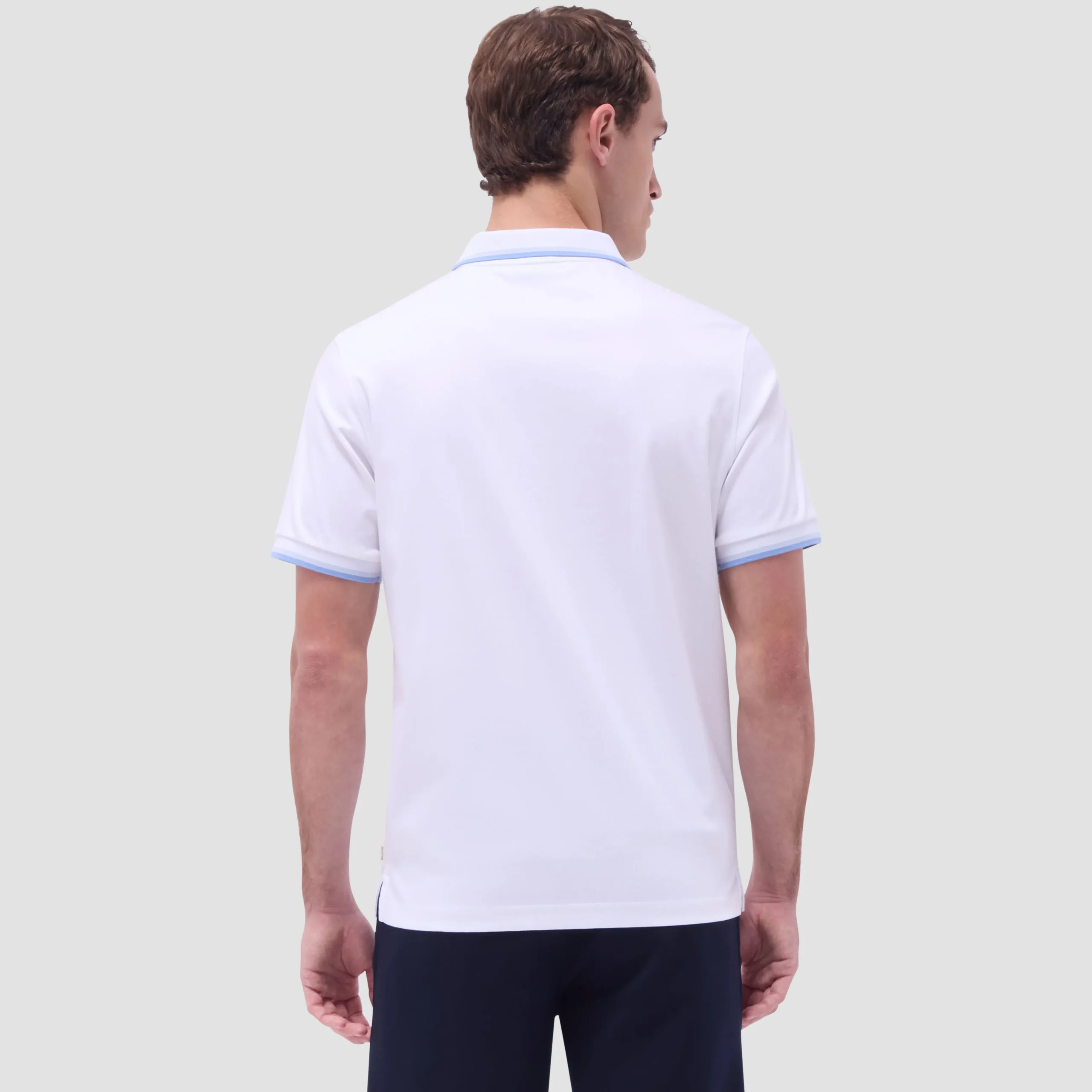 Solid Quarter-Zip Polo Shirt
