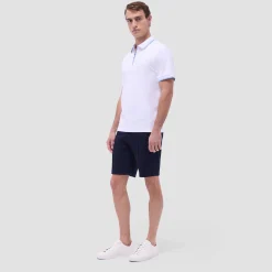 Solid Quarter-Zip Polo Shirt