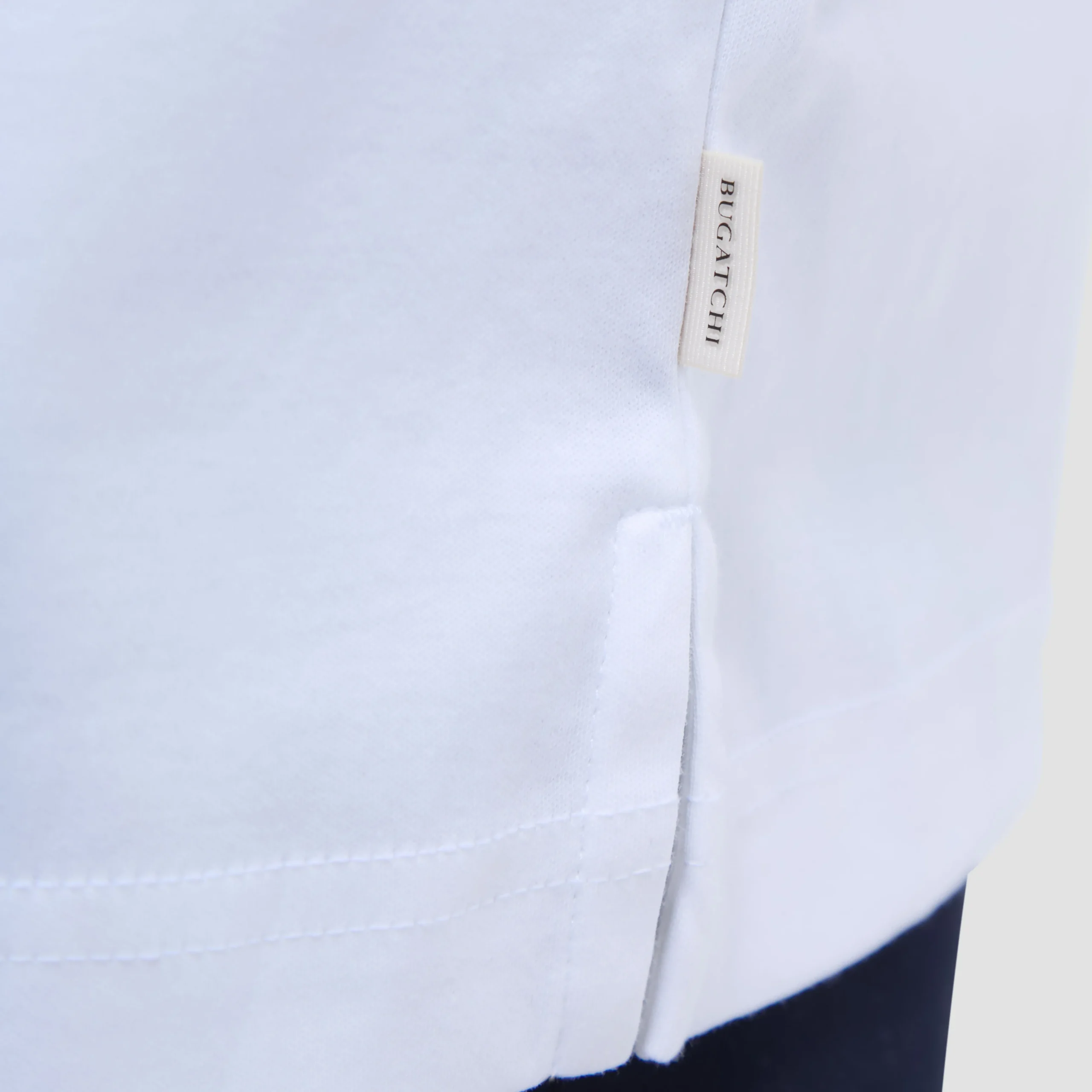 Solid Quarter-Zip Polo Shirt