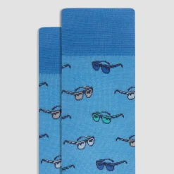 Spectacles Mid-Calf Socks