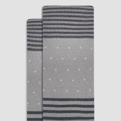 Stripe and Dot Mid-Calf Socks