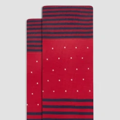 Stripe and Dot Mid-Calf Socks
