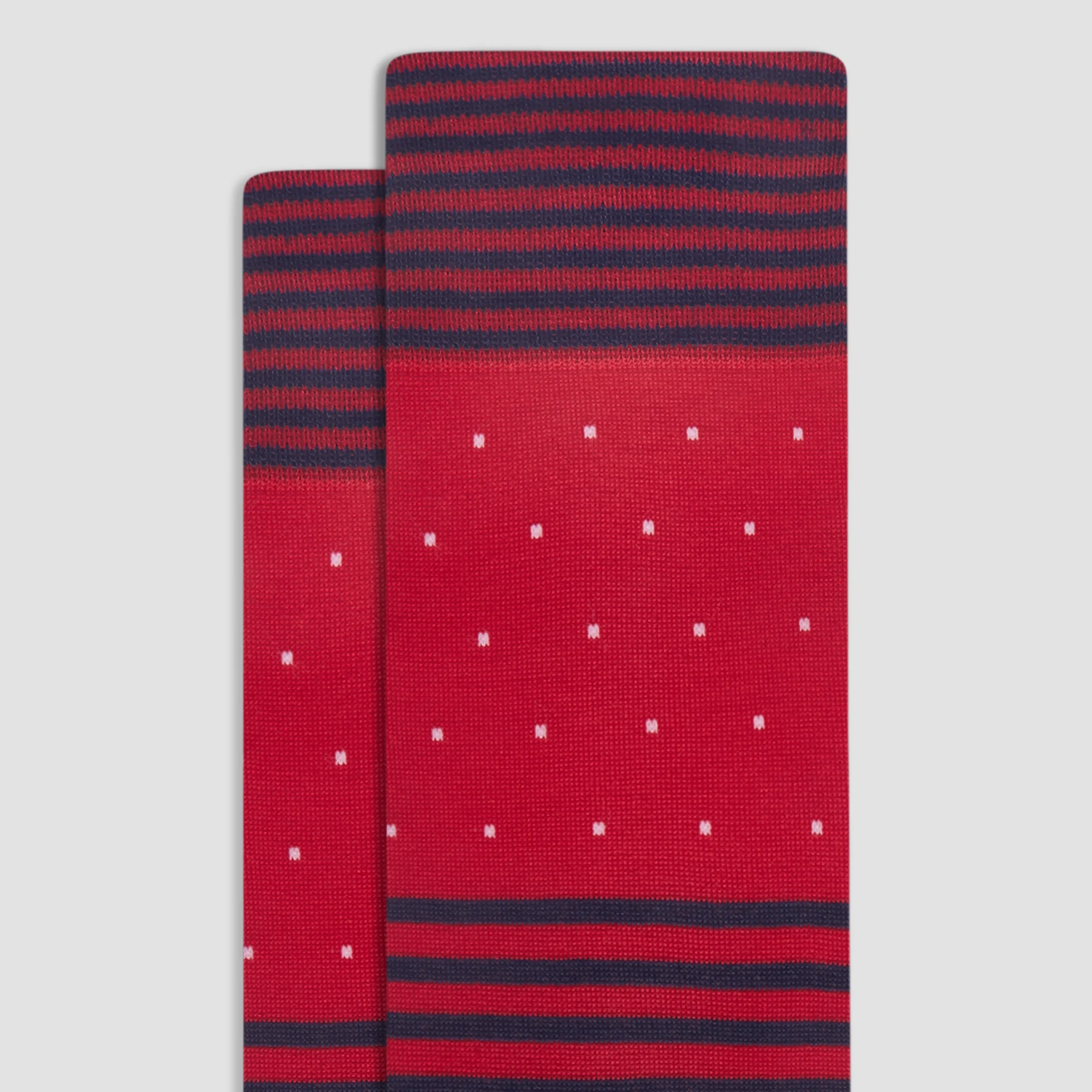 Stripe and Dot Mid-Calf Socks