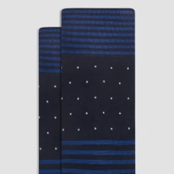 Stripe and Dot Mid-Calf Socks
