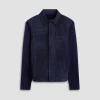Suede Hybrid Bomber Jacket