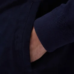 Suede Hybrid Bomber Jacket