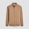 Super Merino Mock Neck Full Zip Sweater