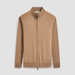 Super Merino Mock Neck Full Zip Sweater